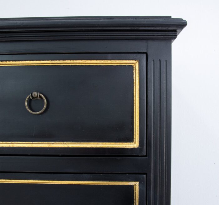 Lauren Black and Gold Chest