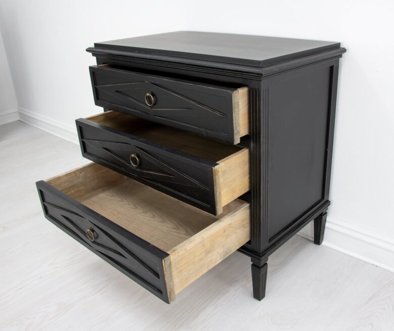 Sofia Black Small Accent Table