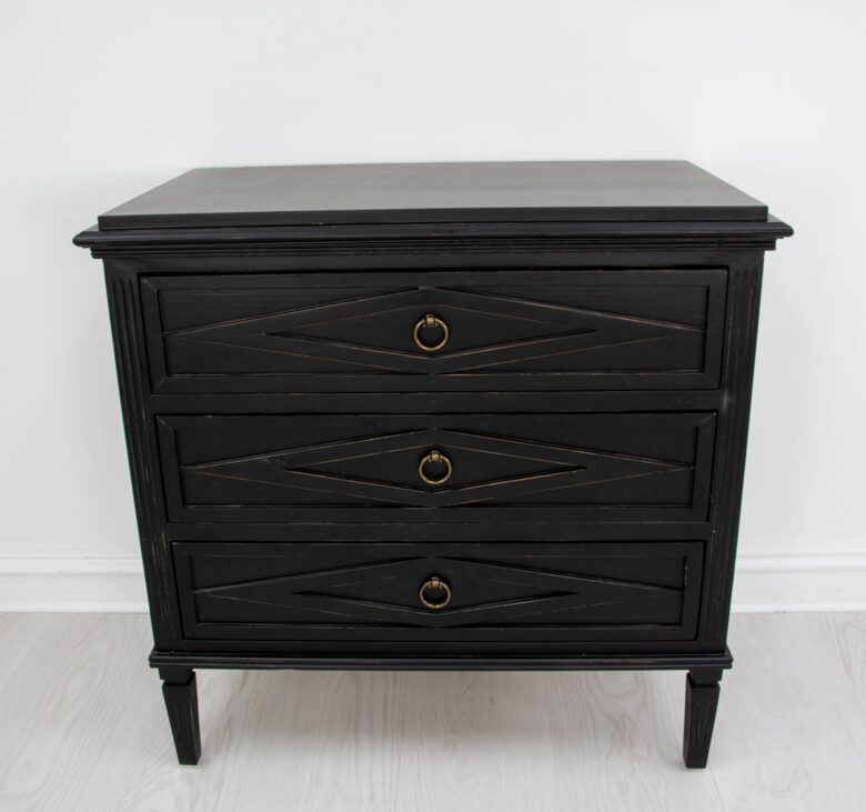 Sofia Black Small Accent Table