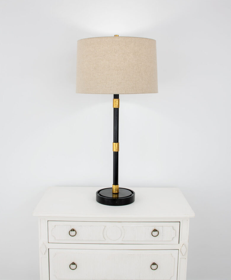 Ivian Black and Gold Table Lamp- Lillian Home