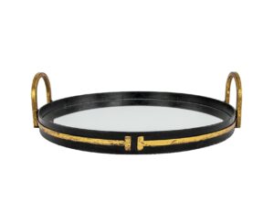 Tiffany Black and Gold Tray