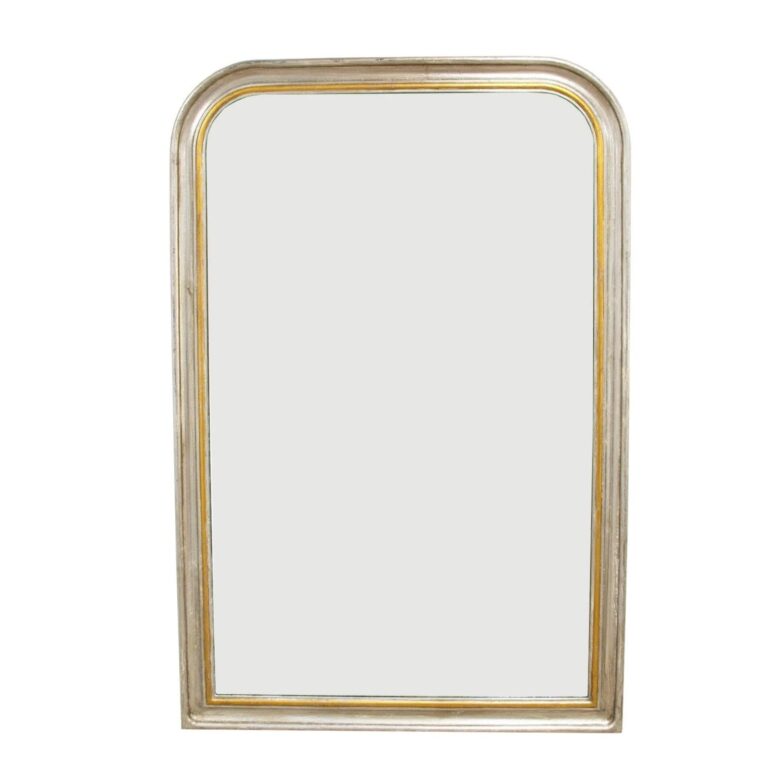 Chateau Silver Gold Louis Philippe Mirror- Lillian Home