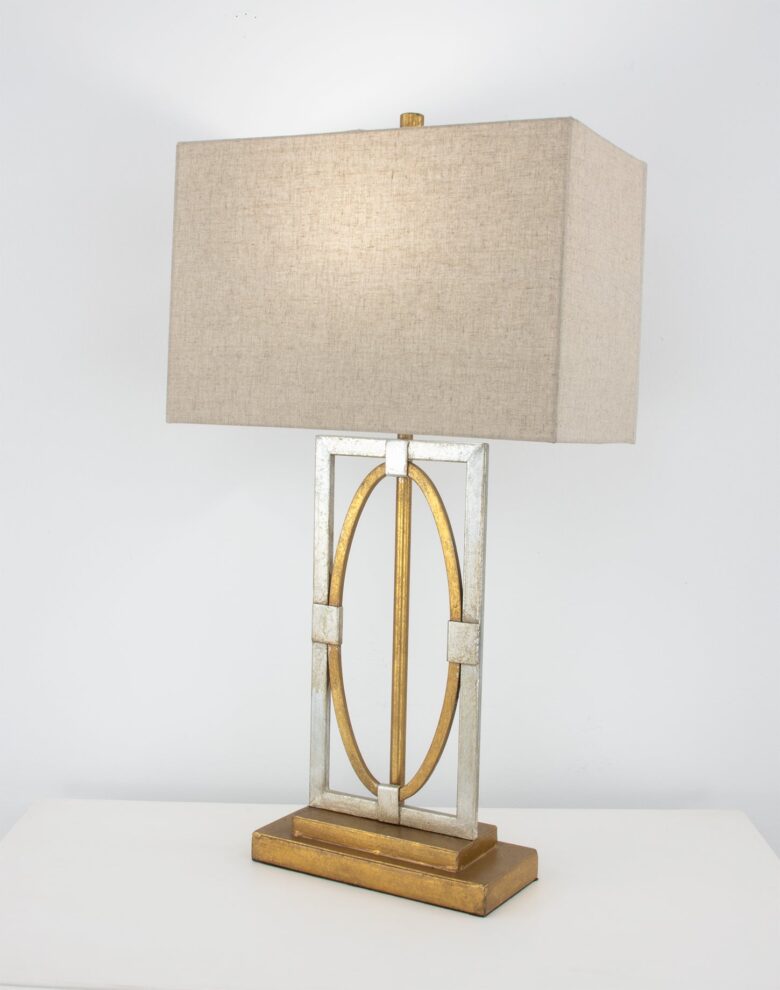 Fancey Silver and Gold Table Lamp- Lillian Home