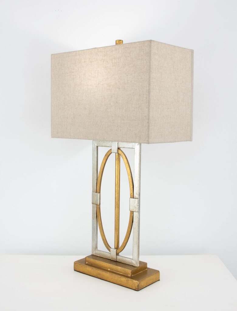 Fancey Silver and Gold Table Lamp- Lillian Home