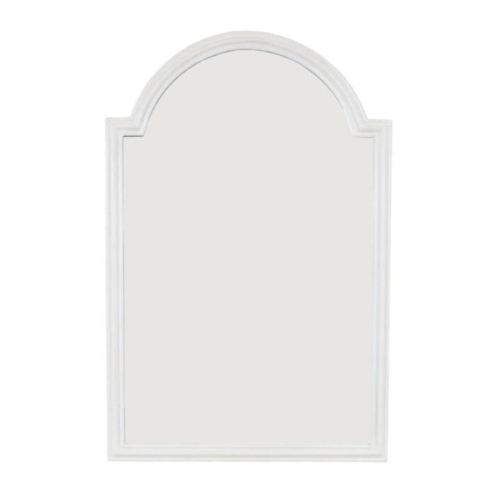 Feru Pearl White Wall Mirror- Lillian Home