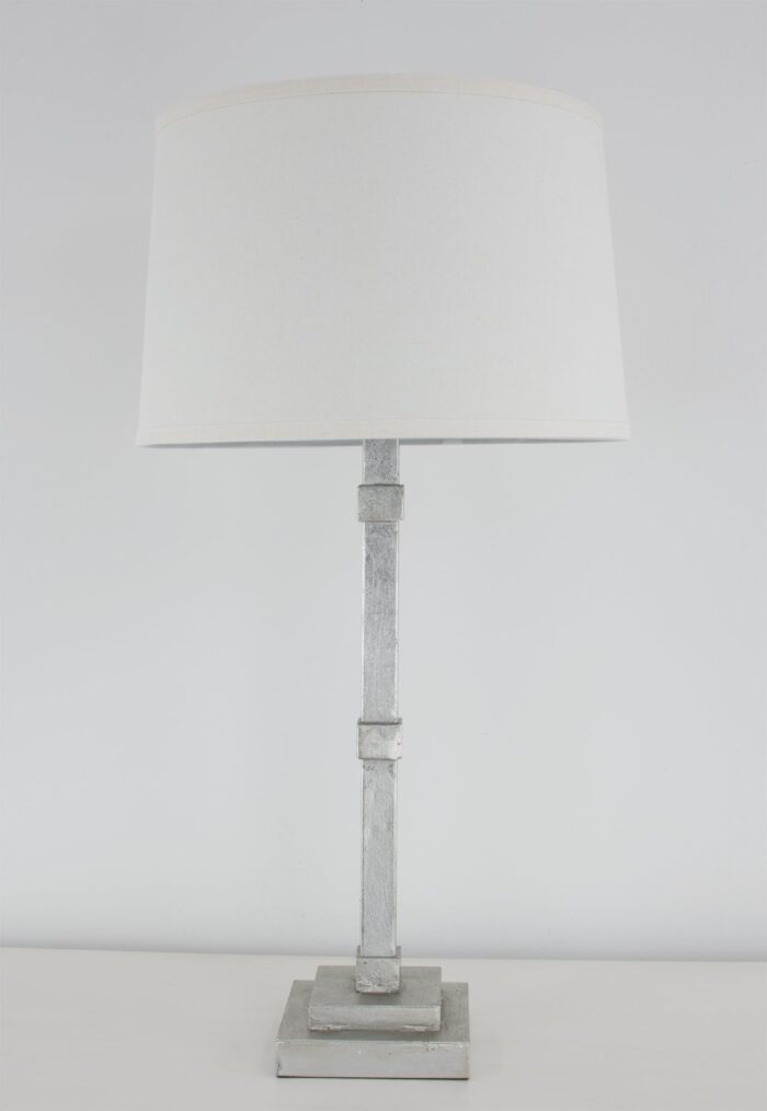 Irina Silver Leaf Table Lamp- Lillian Home