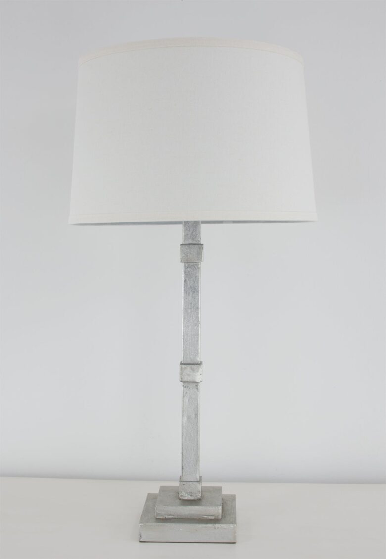 Irina Silver Leaf Table Lamp- Lillian Home