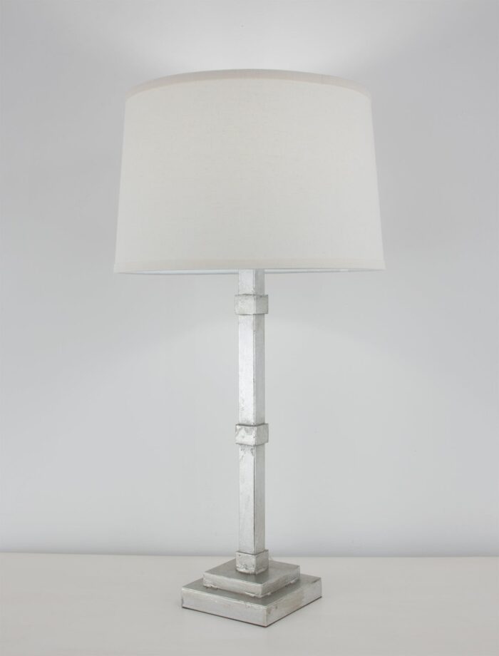 Irina Silver Leaf Table Lamp- Lillian Home