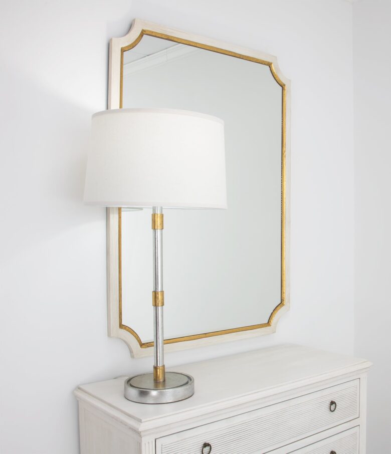 Ivian Silver and Gold Table Lamp- Lillian Home