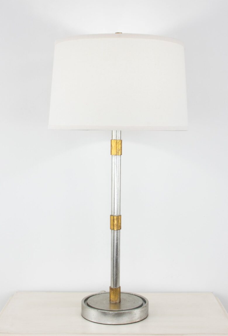 Ivian Silver and Gold Table Lamp- Lillian Home