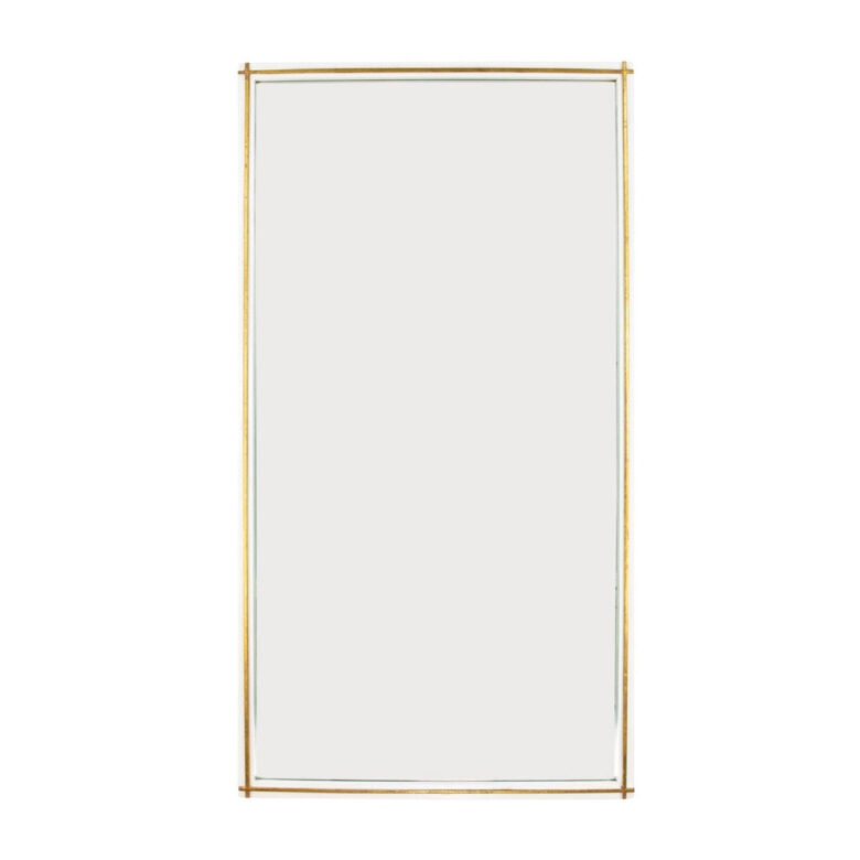 Lele White and Gold Mirror- Lillian Home