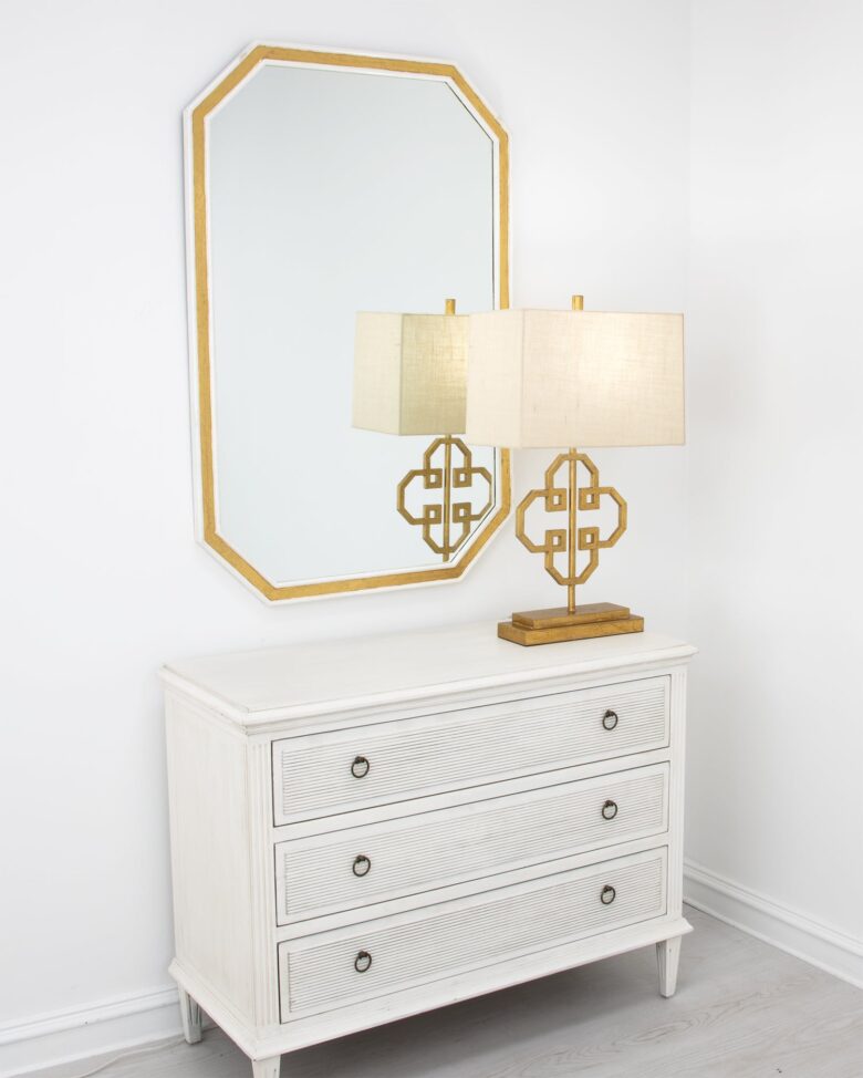 Lilu Gold Leaf Table Lamp- Lillian Home