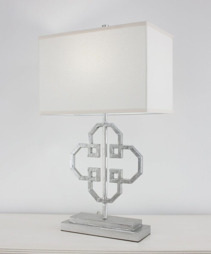 Lilu Silver Leaf Table Lamp - Lillian Home