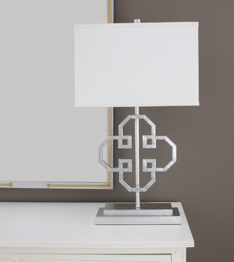 Lilu Silver Leaf Table Lamp - Lillian Home