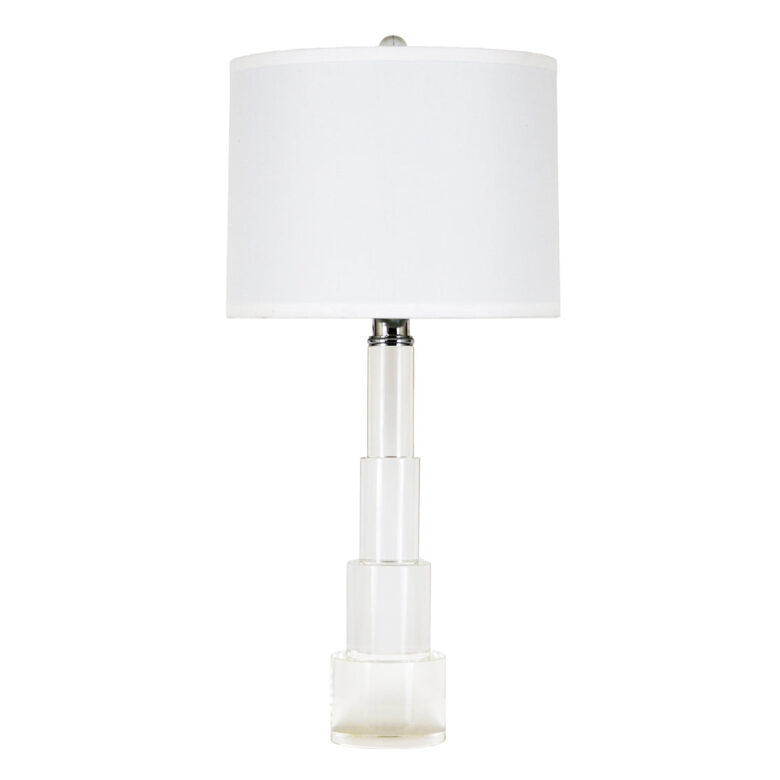 New York Solid Crystal Table Lamp- Lillian Home