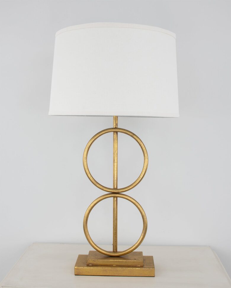 Olympus Gold Leaf Table Lamp- Lillian Home