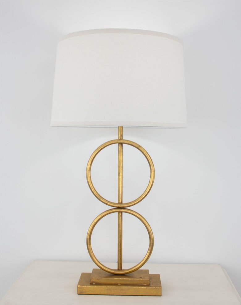 Olympus Gold Leaf Table Lamp- Lillian Home