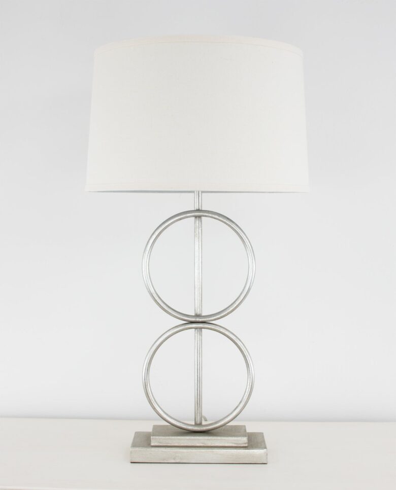 Olympus Silver Leaf Table Lamp- Lillian Home