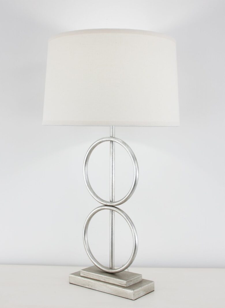 Olympus Silver Leaf Table Lamp- Lillian Home