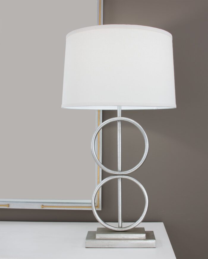 Olympus Silver Leaf Table Lamp- Lillian Home