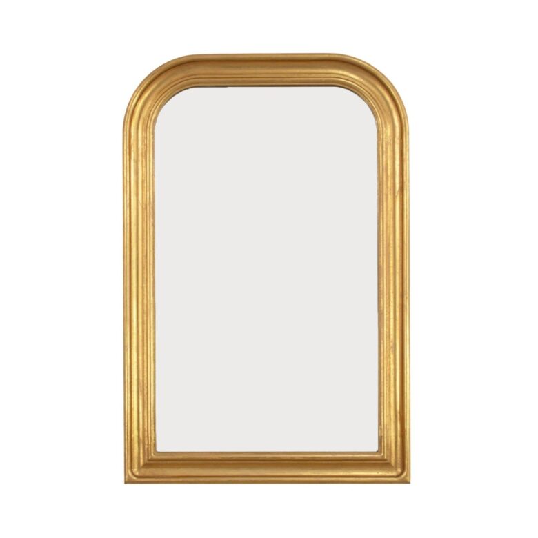 Ova Gold Leaf Louis Philippe Mirror- Lillian Home