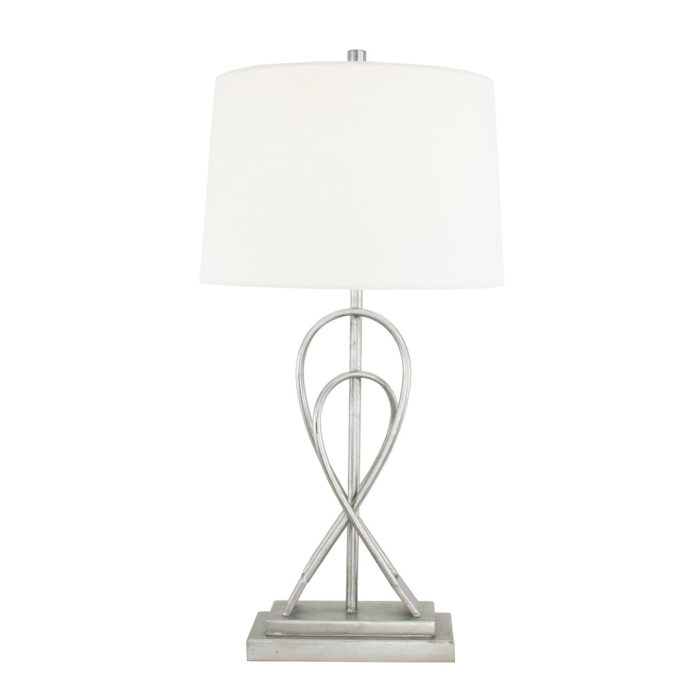 Panama Silver Rectangle Table Lamp- Lillian Home