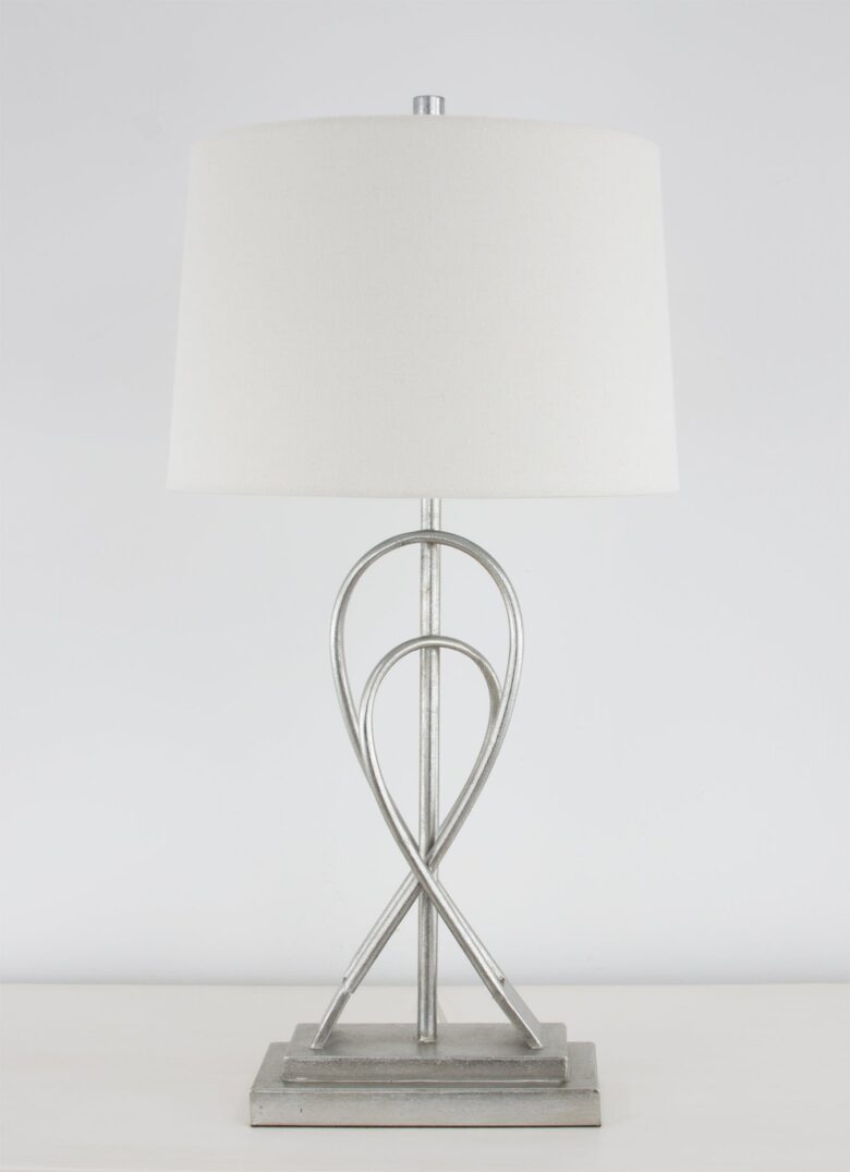 Panama Silver Rectangle Table Lamp- Lillian Home