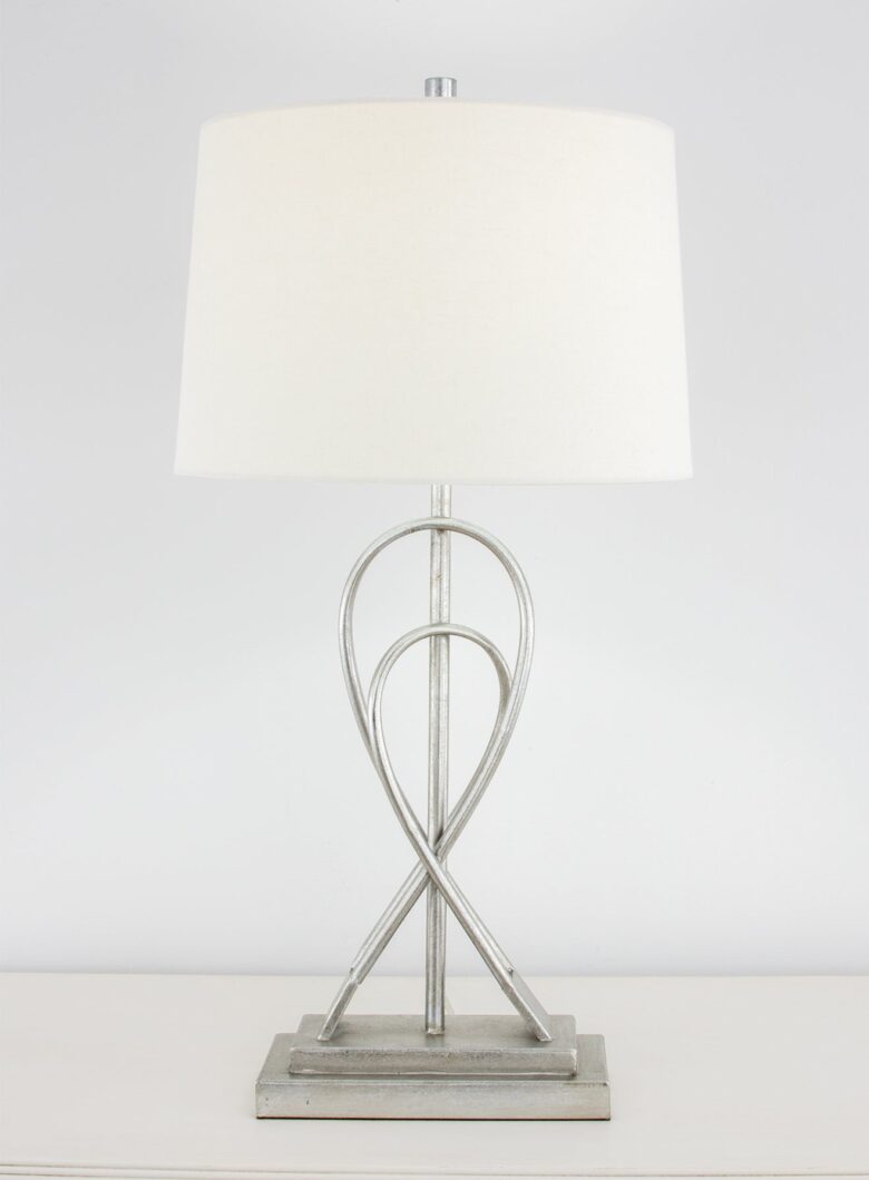 Panama Silver Rectangle Table Lamp- Lillian Home