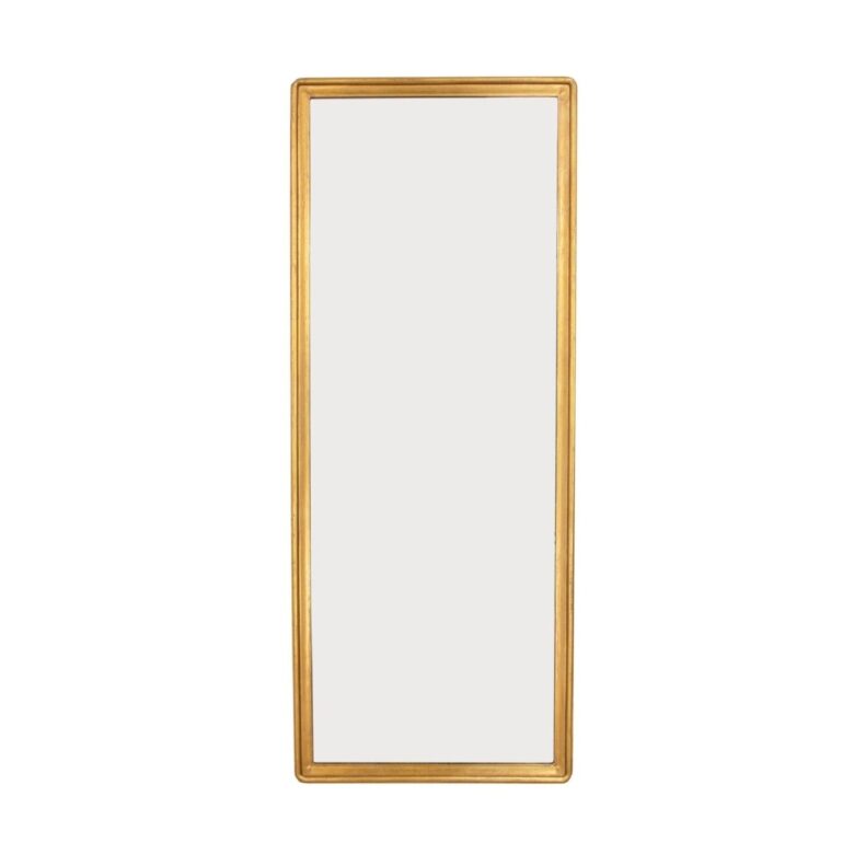 Sana Gold Leaf Floor Mirror- Lillian Home