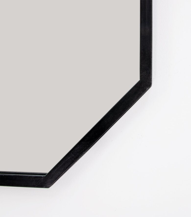 Somo Black Frame Mirror- Lillian Home