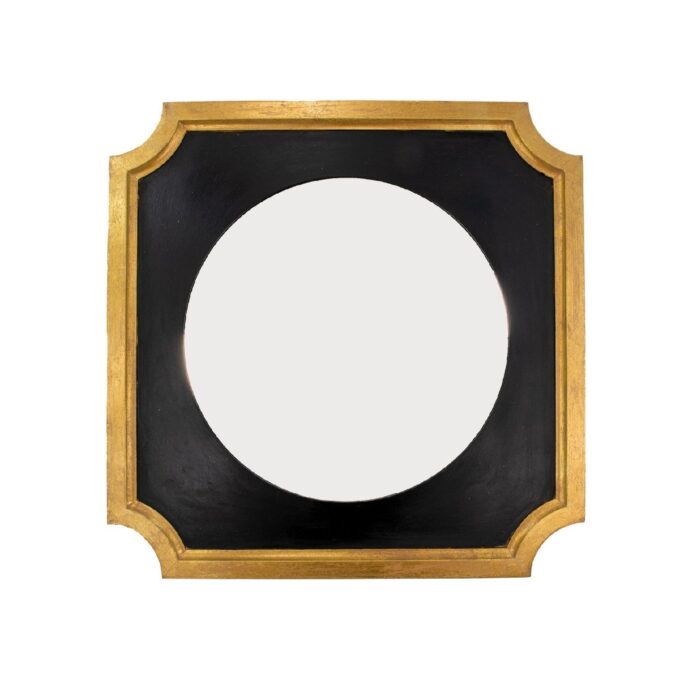Zeke Black and Gold Mirror- Lillian Home
