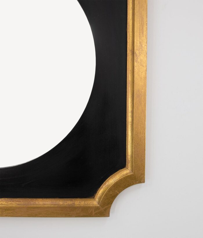 Zeke Black and Gold Mirror- Lillian Home