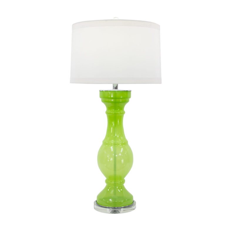 Jones Green Glass Lamp