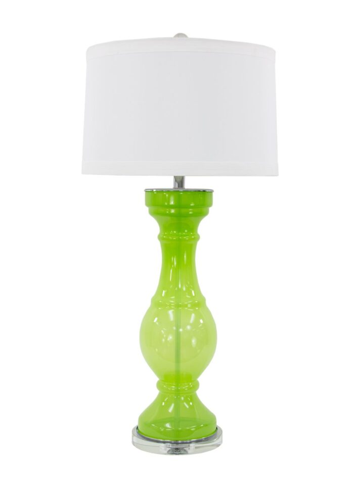 Jones Green Glass Lamp