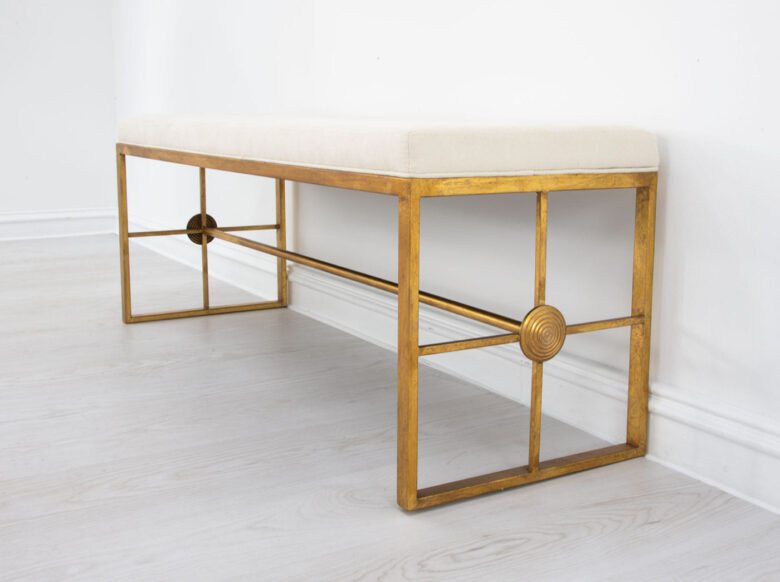 Venessa Gold Long Bench