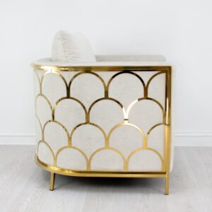 Alveare tub chair online brass