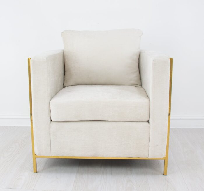 Verona Gold Chair Grey