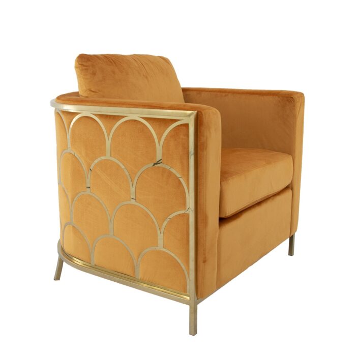 Verona Gold and Orange Chair