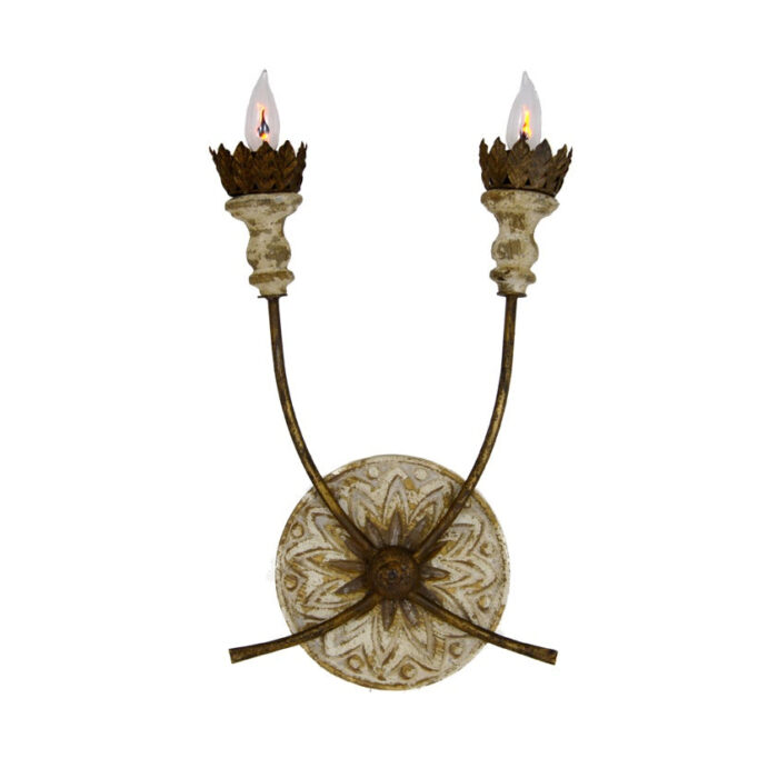 Denver Wood Iron Wall Sconce