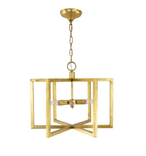 Aron 6 Light Gold Lantern- Lillian Home