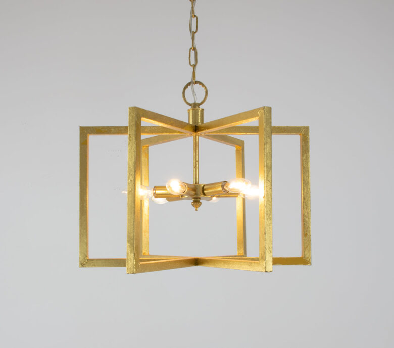 Aron 6 Light Gold Lantern- Lillian Home