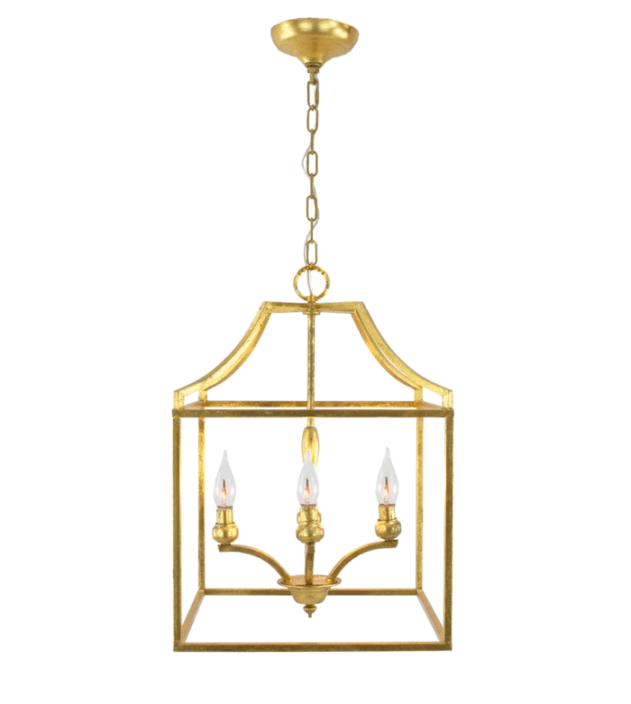 Delona 4 Light Gold Lantern- Lillian Home