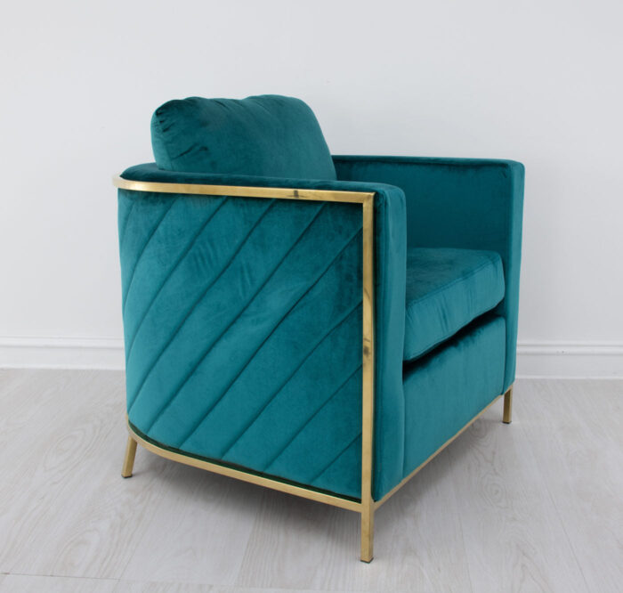 Sienna Gold and Green Chair