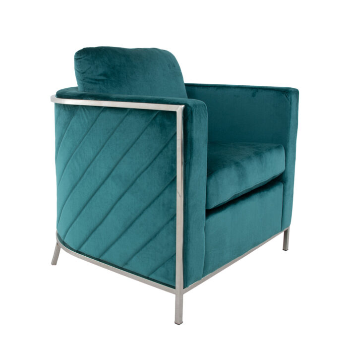 Sienna Silver and Green Chair