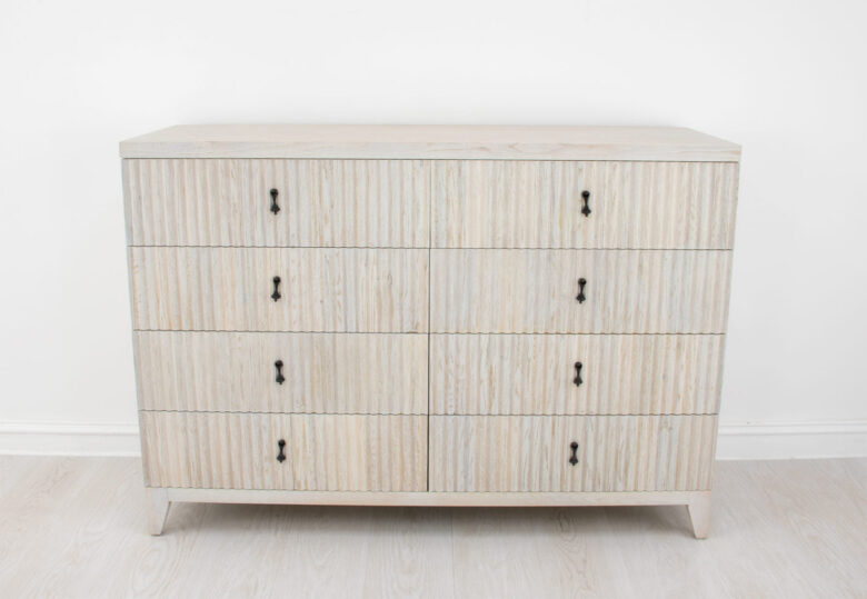 Kara Large Light Oak Dresser- Lillian Home