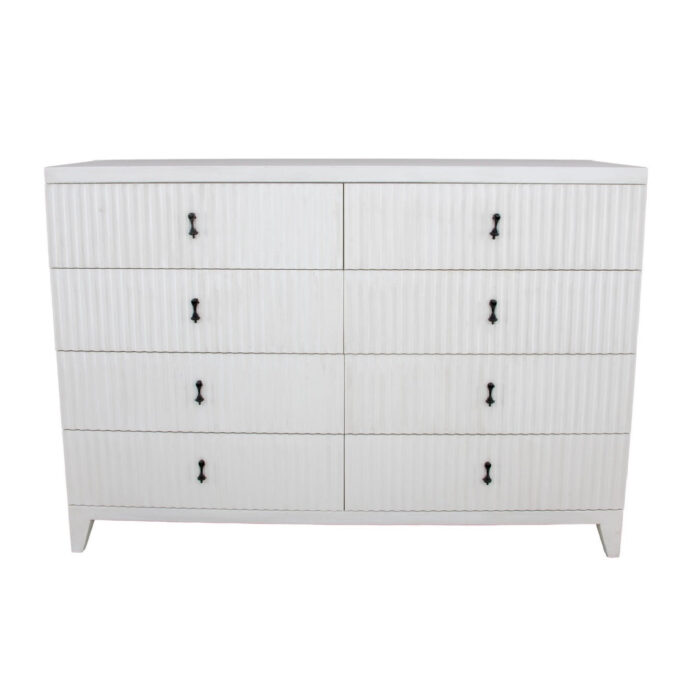 Kara Large White Dresser- Lillian Home