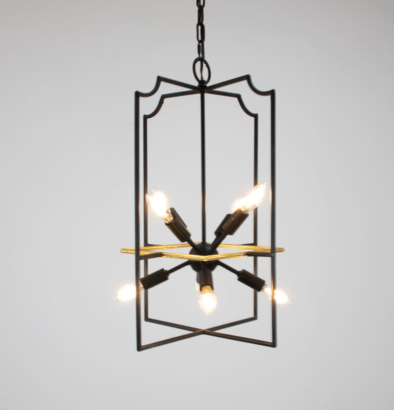 Elodie Black & Gold Lantern - Image 2