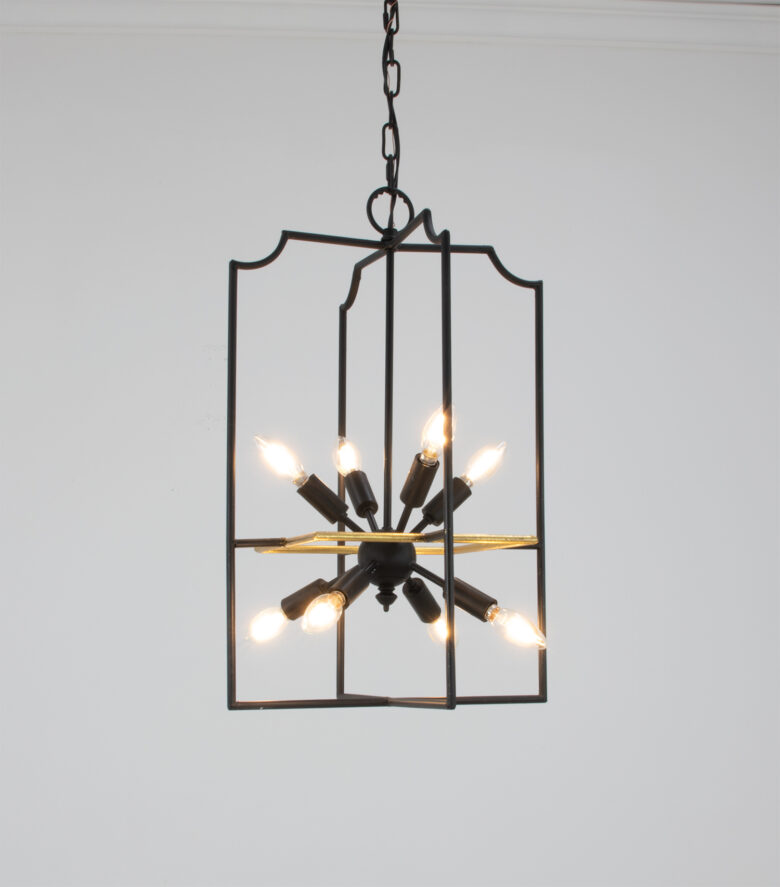 Elodie Black & Gold Lantern - Image 5