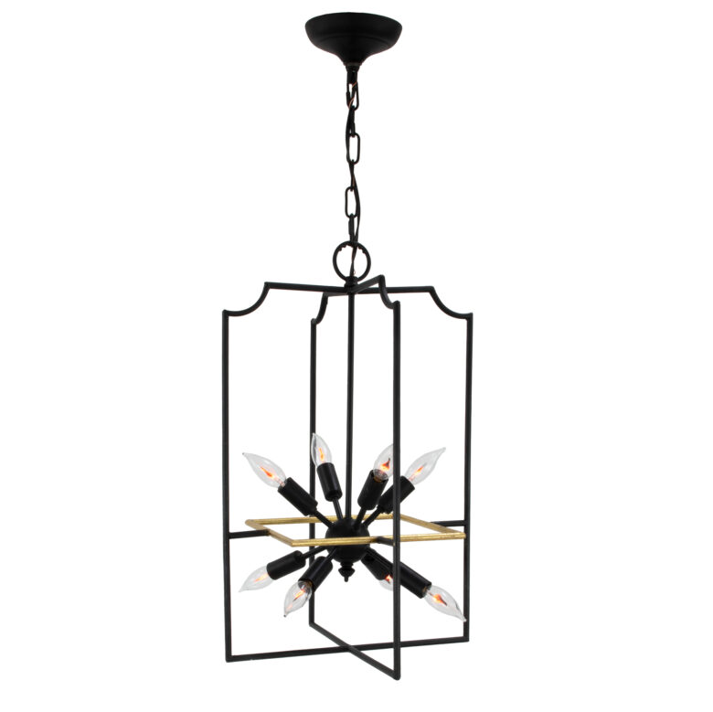 Elodie Black & Gold Lantern