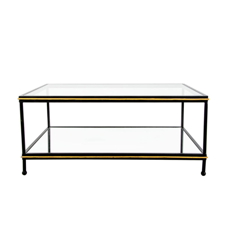 Lauren Black & Gold Coffee Table- Lillian Home